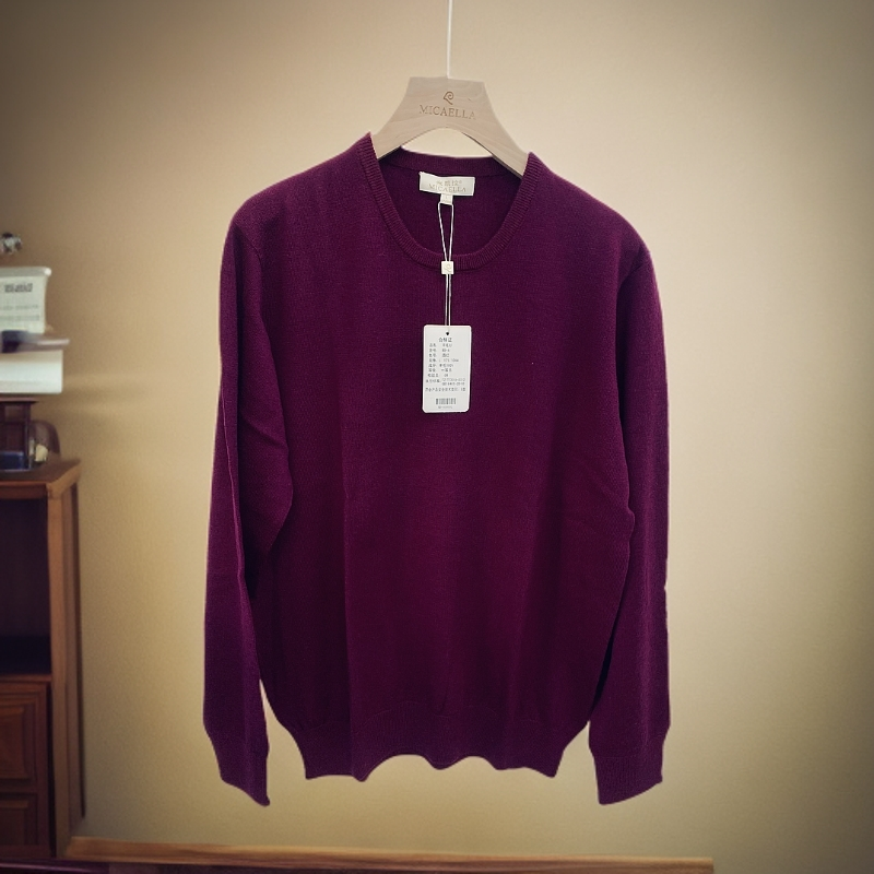 男士圆领100羊毛衫/保暖百搭/MB-A