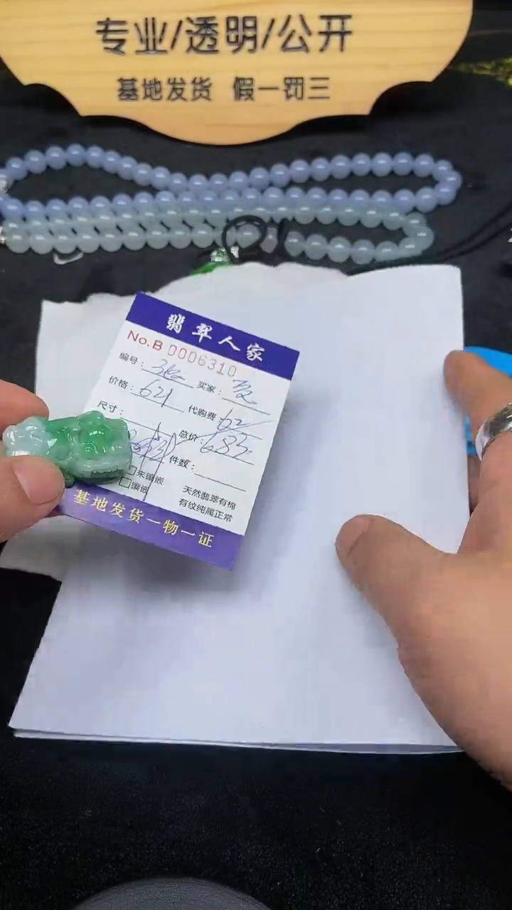 【闪购商品】翡翠颈饰未镶嵌000000000240