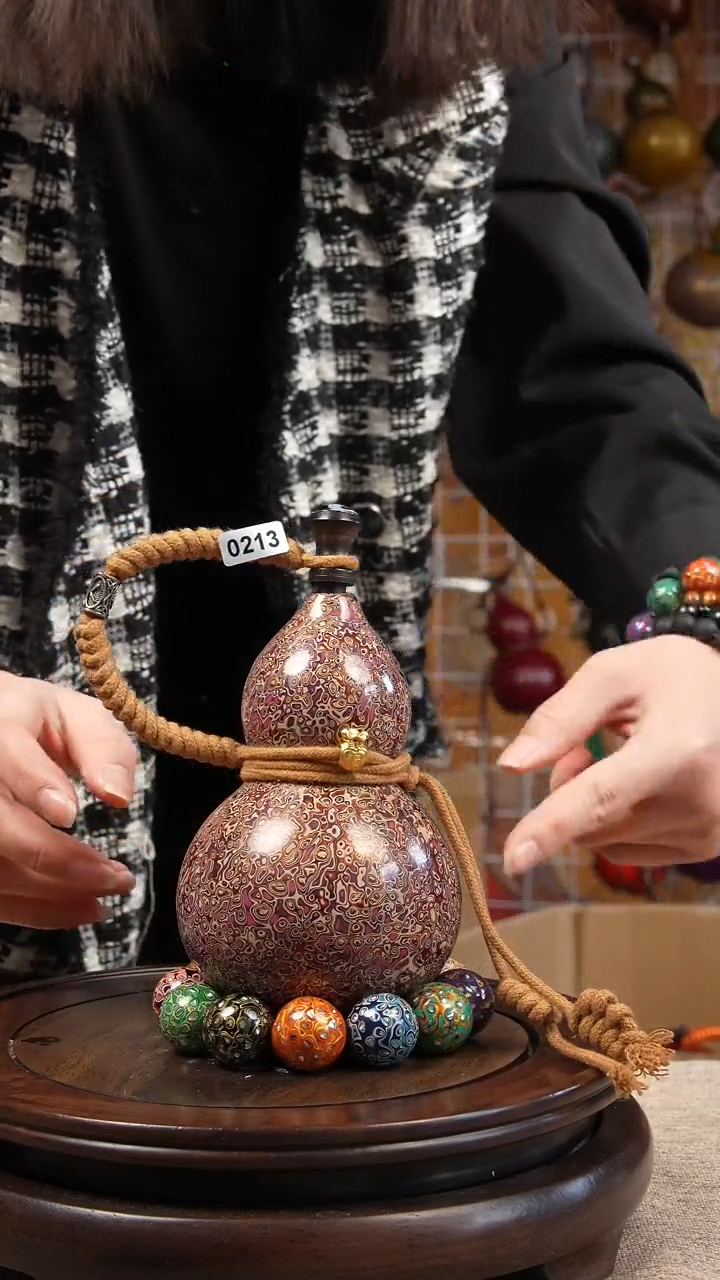 【闪购商品】213号  大漆酒葫芦一物一图