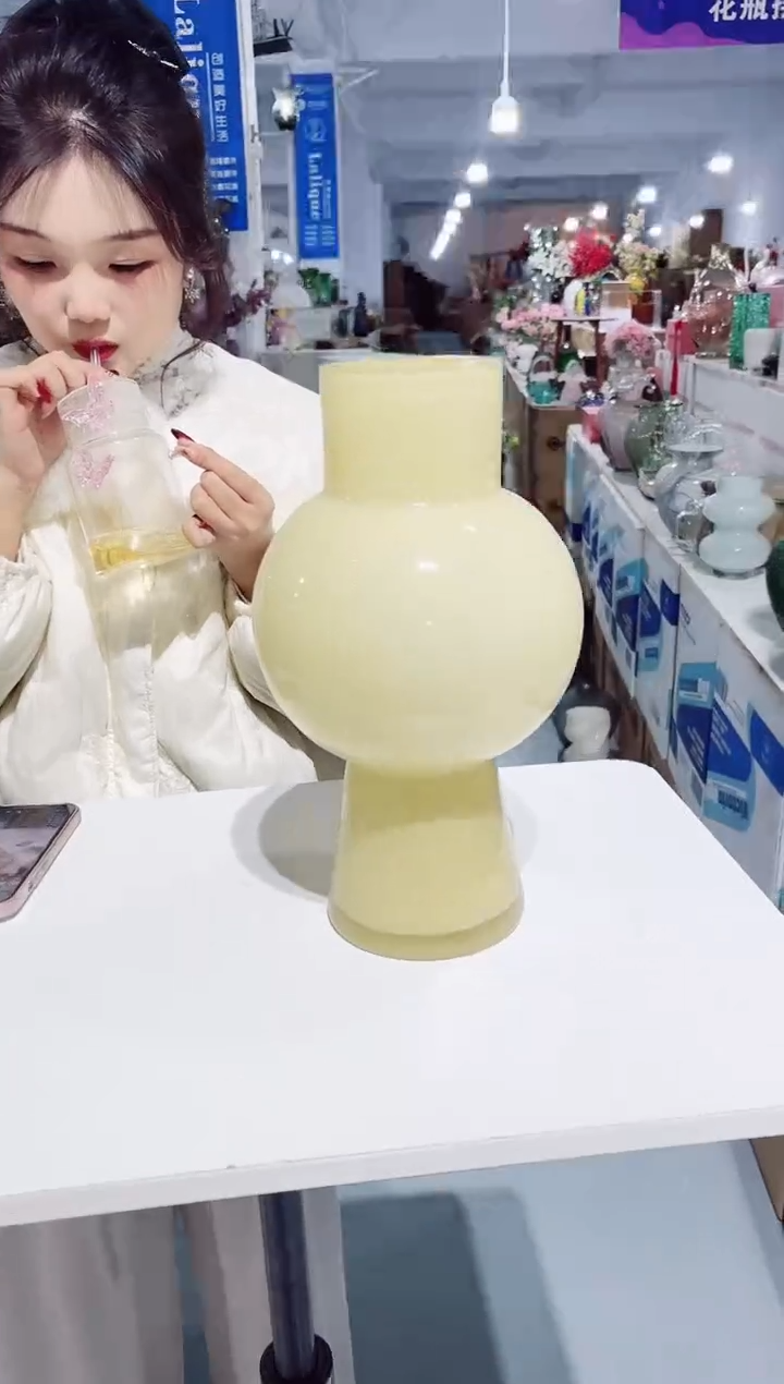 【闪购商品】玻璃DD-黄色玉玲珑大号