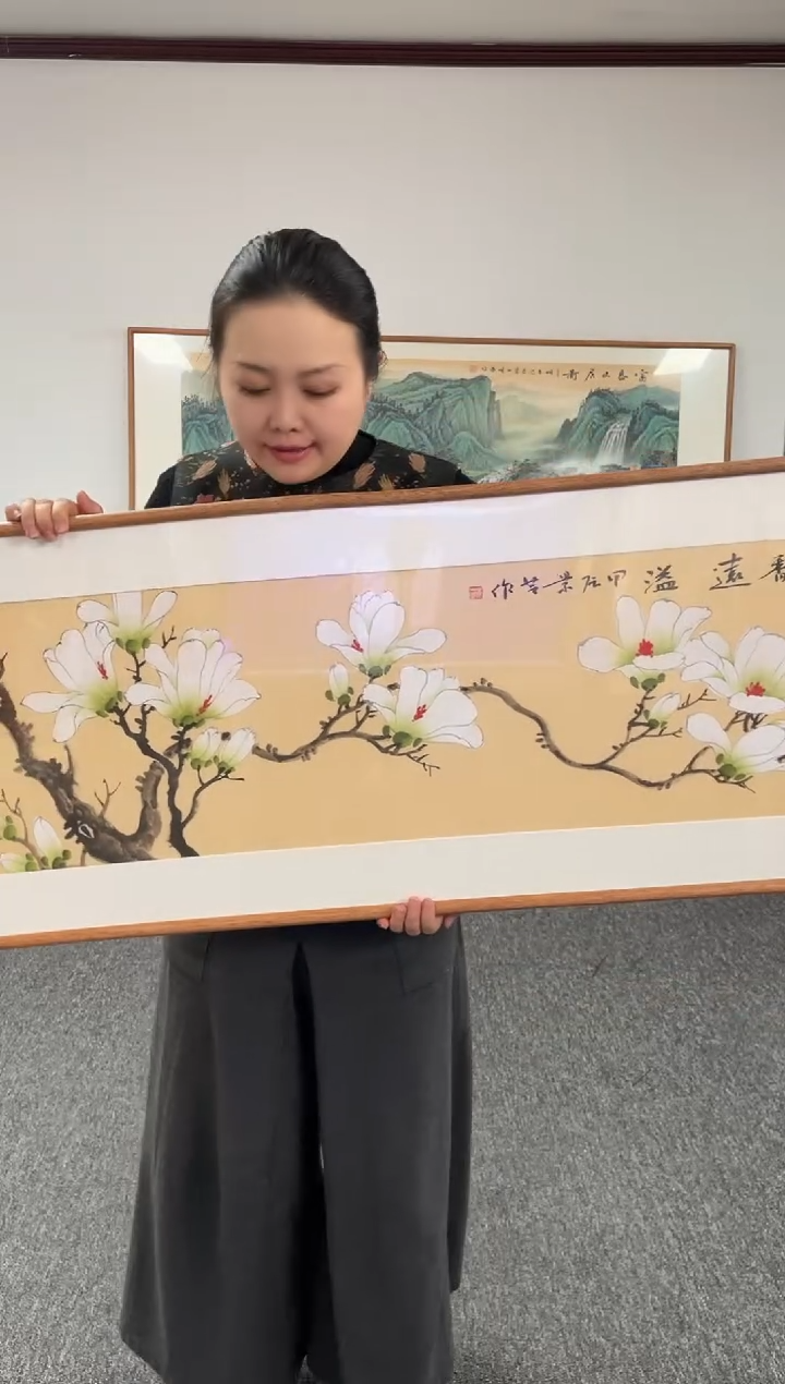 【闪购商品】国画玉兰花155*45陈景芝老师
