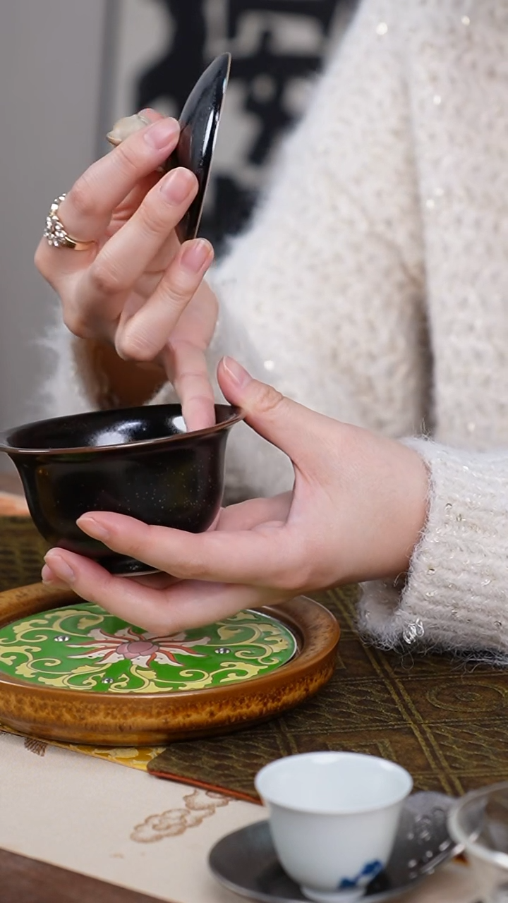 【闪购商品】茶叶末釉盖碗茶具茶器