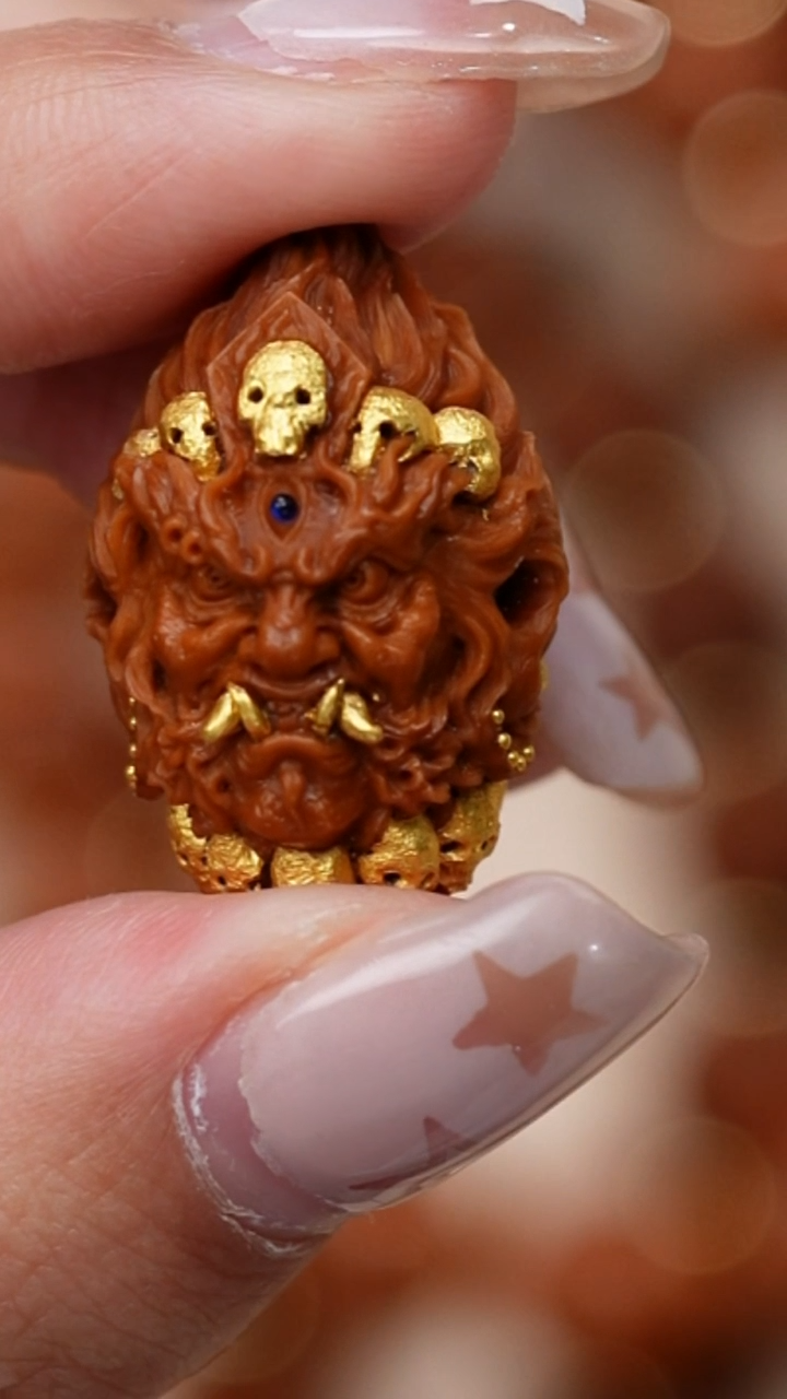 手串/手链橄榄核1.8尺寸3面大黑天