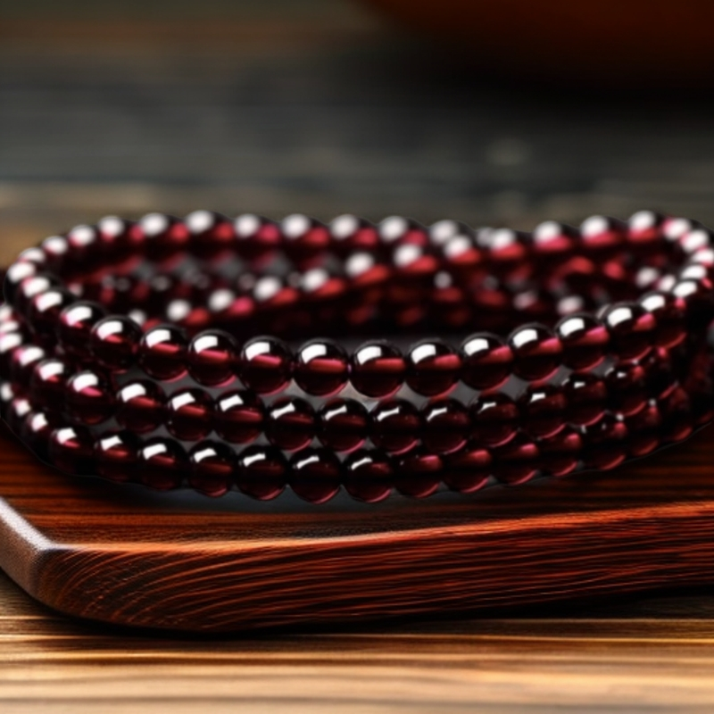 《大福专属》高端正品石榴色三圈手串