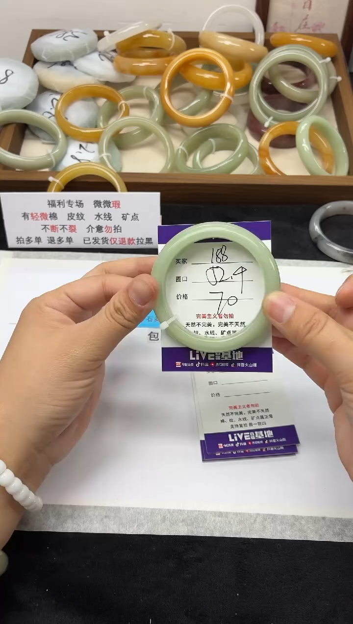 未镶嵌手镯石英质玉188