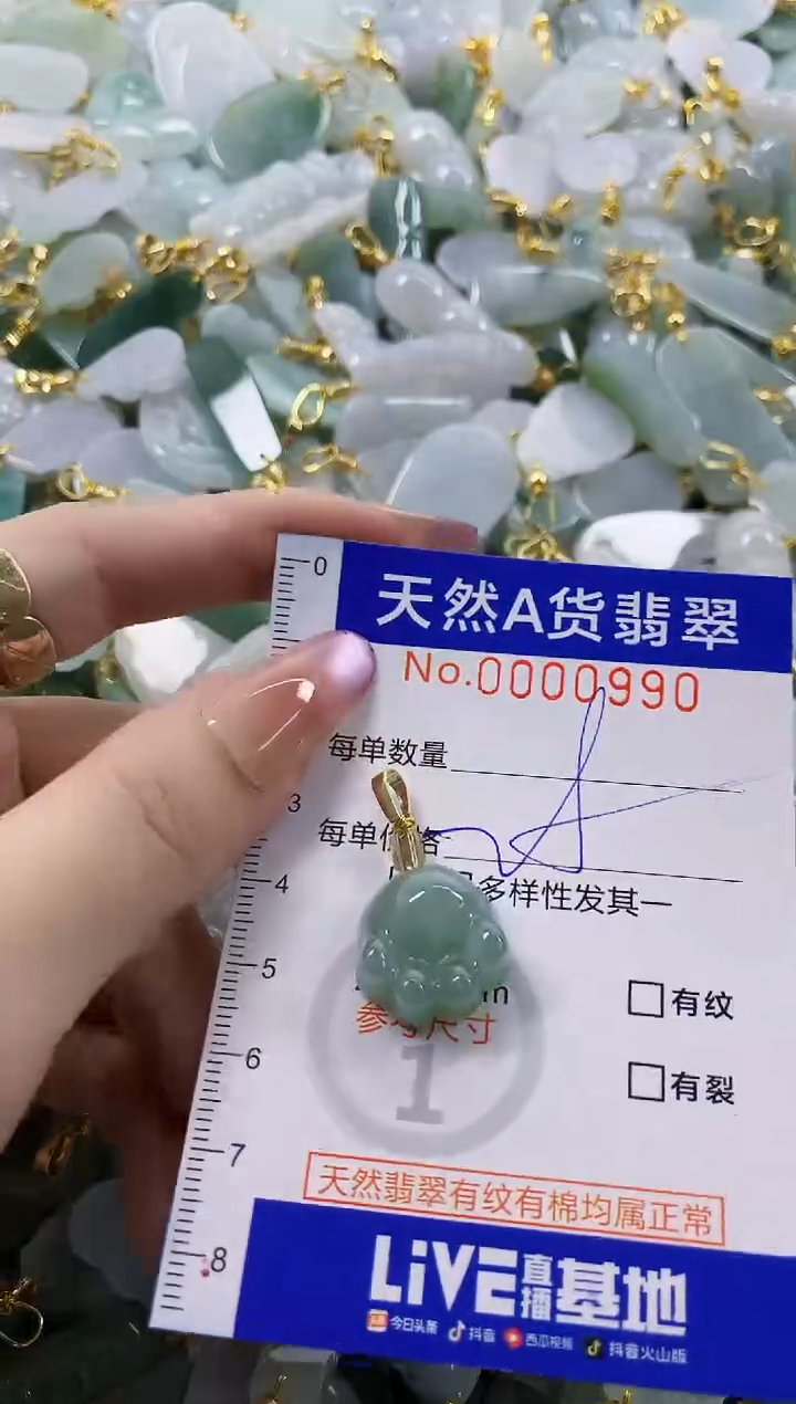 颈饰未镶嵌翡翠天然A货翡翠