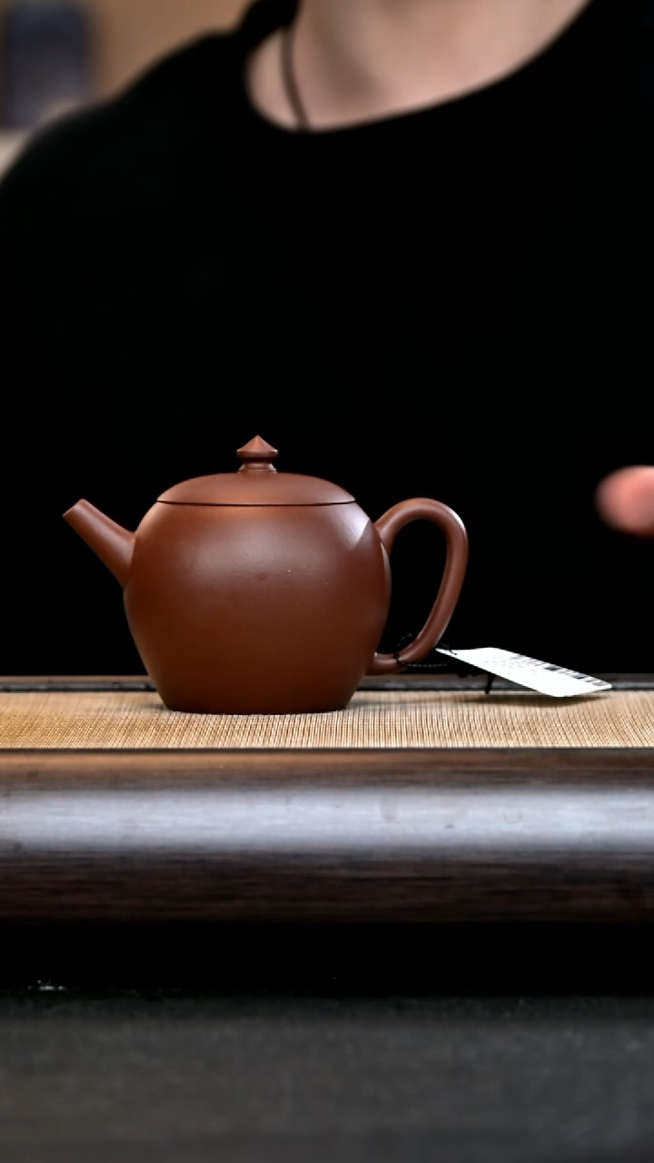 【闪购商品】紫砂茶壶Ah3732 明式巨轮 红紫泥