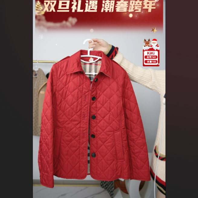 95新 BURBERRY/博柏利 麦殿/红色外套M码/250921ZHZ6F01