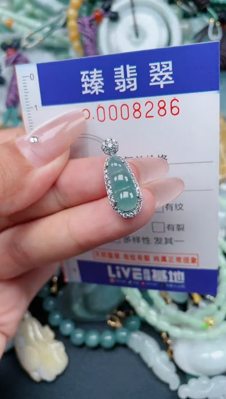 翡翠未镶嵌颈饰.0008286