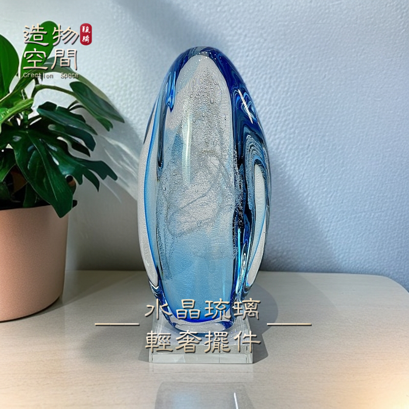 家居摆件【月虹】造物空间美学高端轻奢水晶琉璃艺术创意