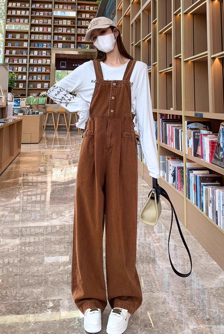 【辣辣精选1】粉色牛仔连衣裙女春秋2025新款开衩小众设计感工装风