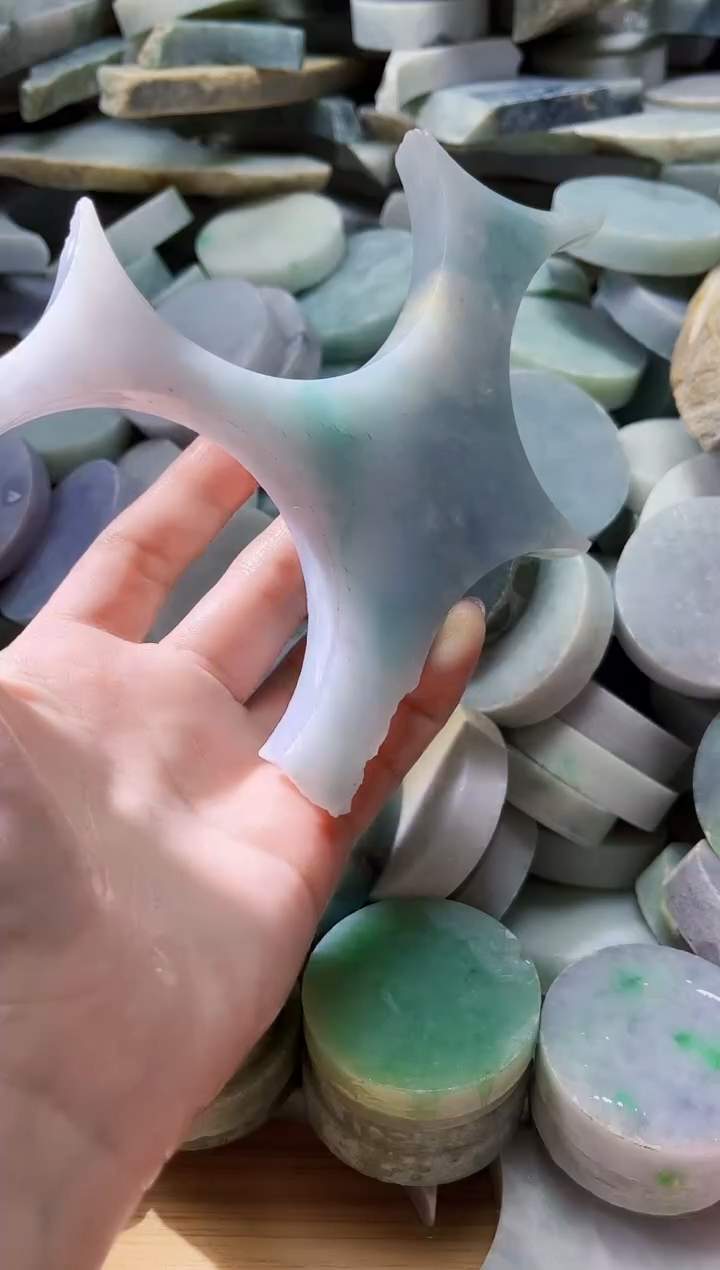 裸石翡翠天然翡翠A货古 南 033