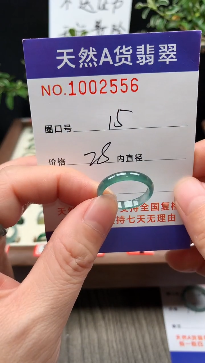 未镶嵌戒指翡翠15#