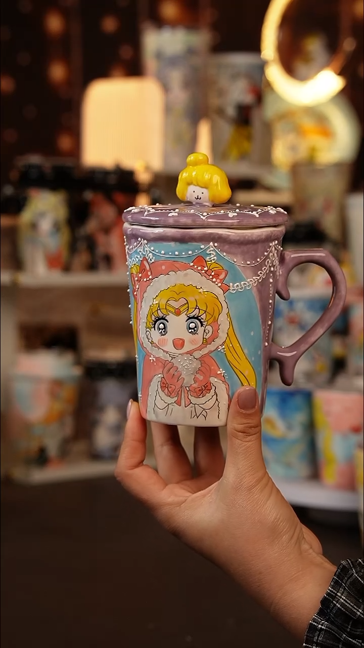 景德镇手工手绘文创陶瓷杯