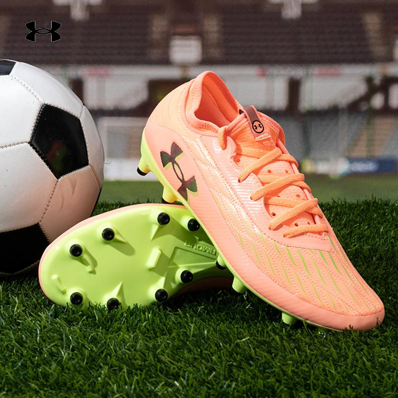 安德玛男女鞋足球鞋春季新款FG钉鞋低帮比赛场上运动鞋子 3027707