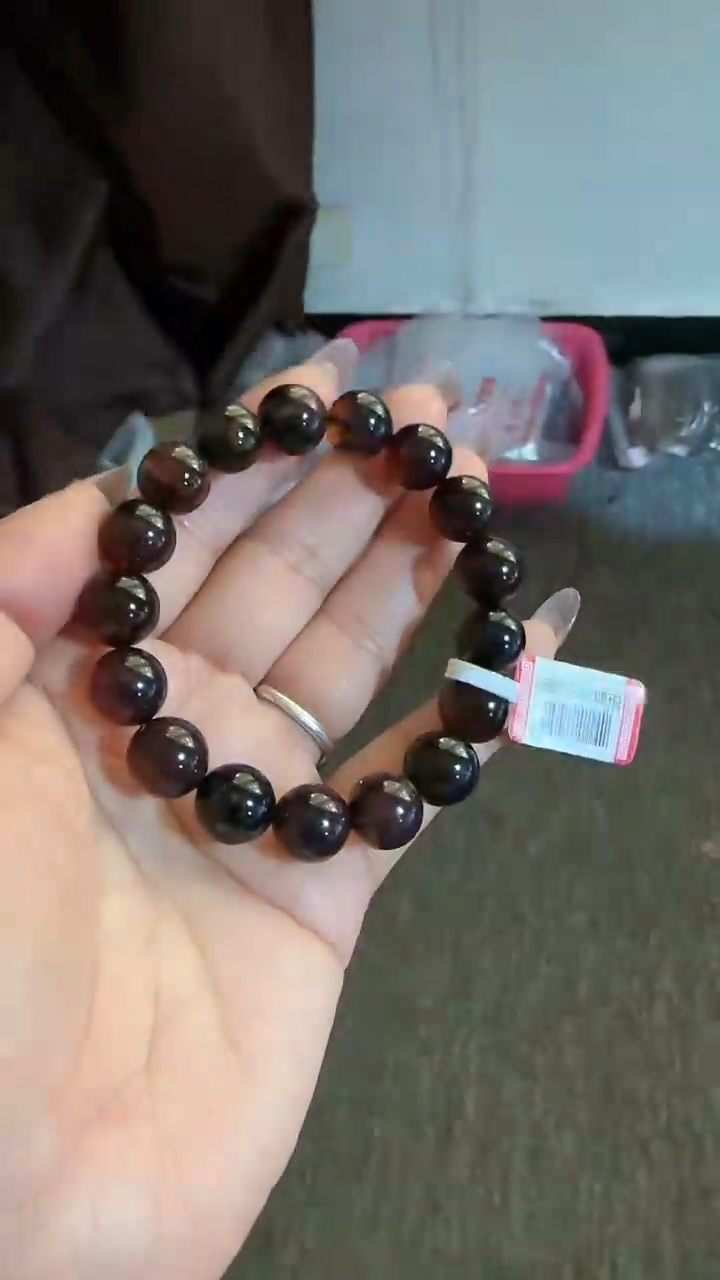 【闪购商品】未镶嵌琥珀手链规格12微瑕紫杉醇手串#15