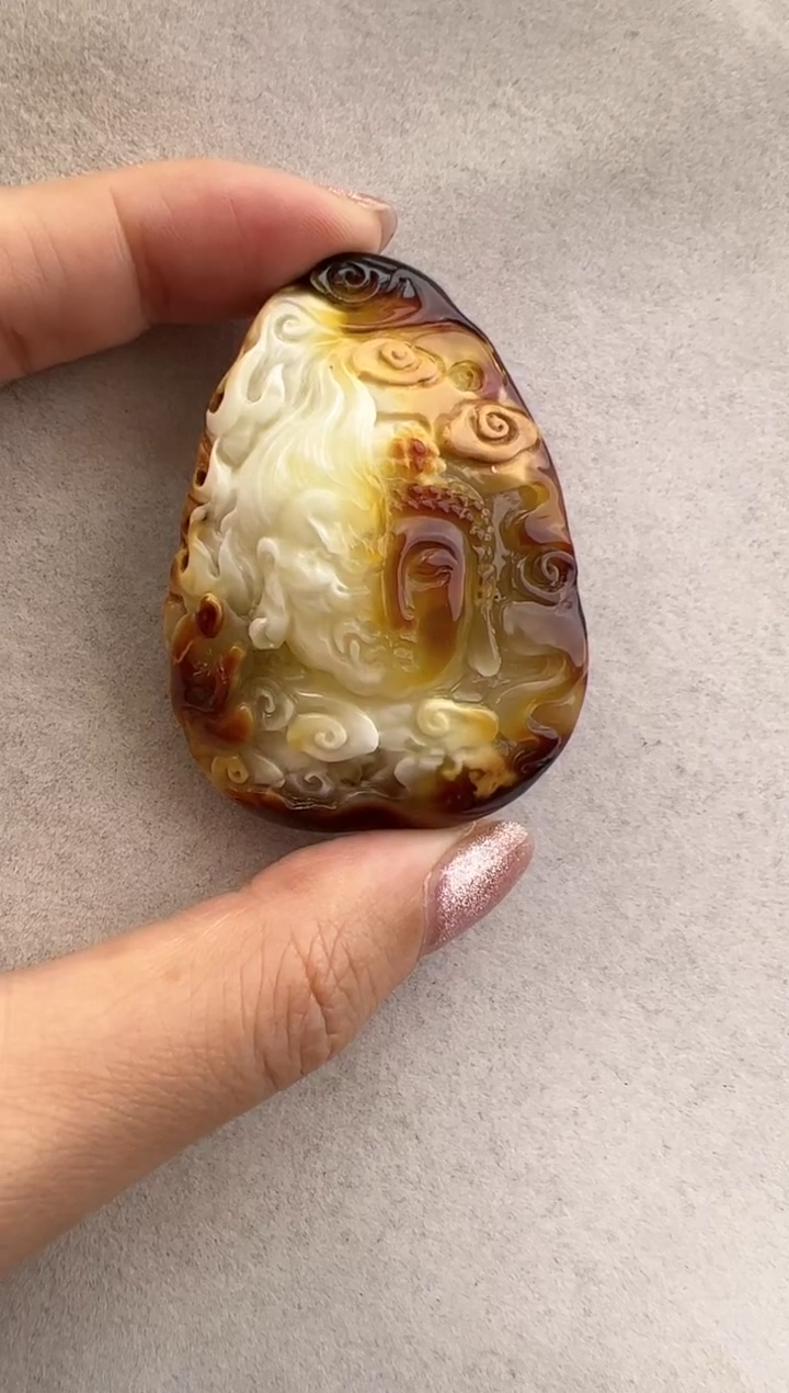 【闪购商品】定制琥珀未镶嵌10123054-吊坠