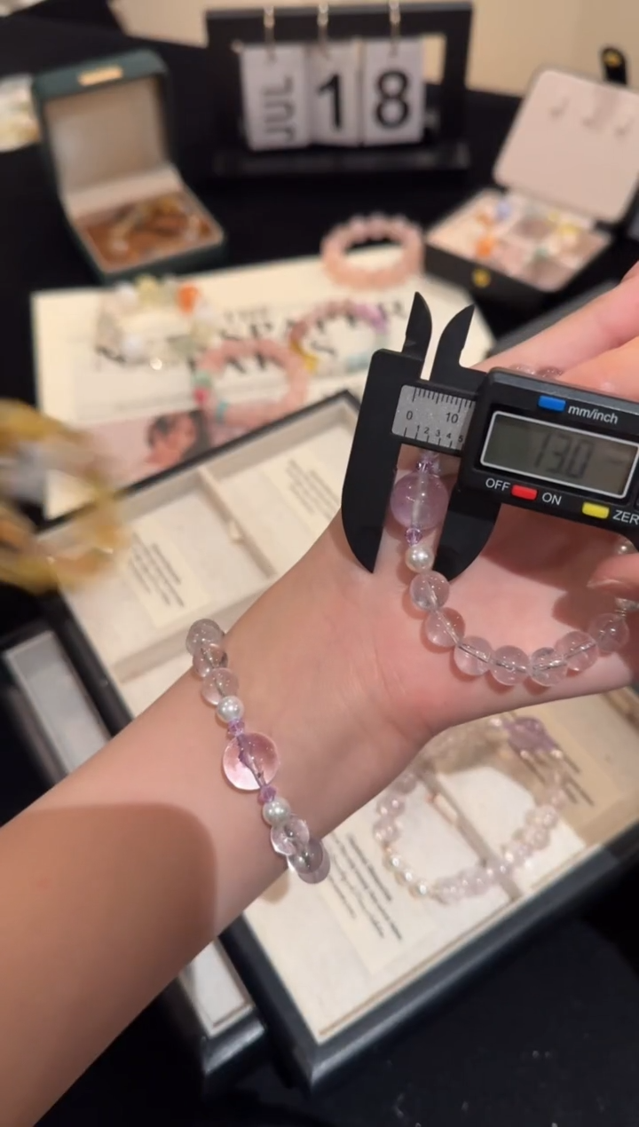 水晶手链合金紫水晶x1979