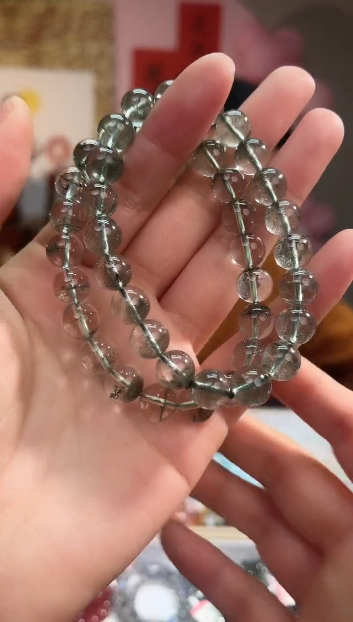 【闪购商品】水晶手链未镶嵌221多样性发其一绿幽灵9+