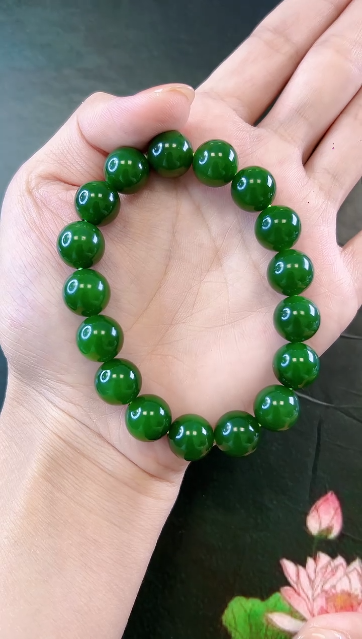 未镶嵌手串和田玉珠*手串