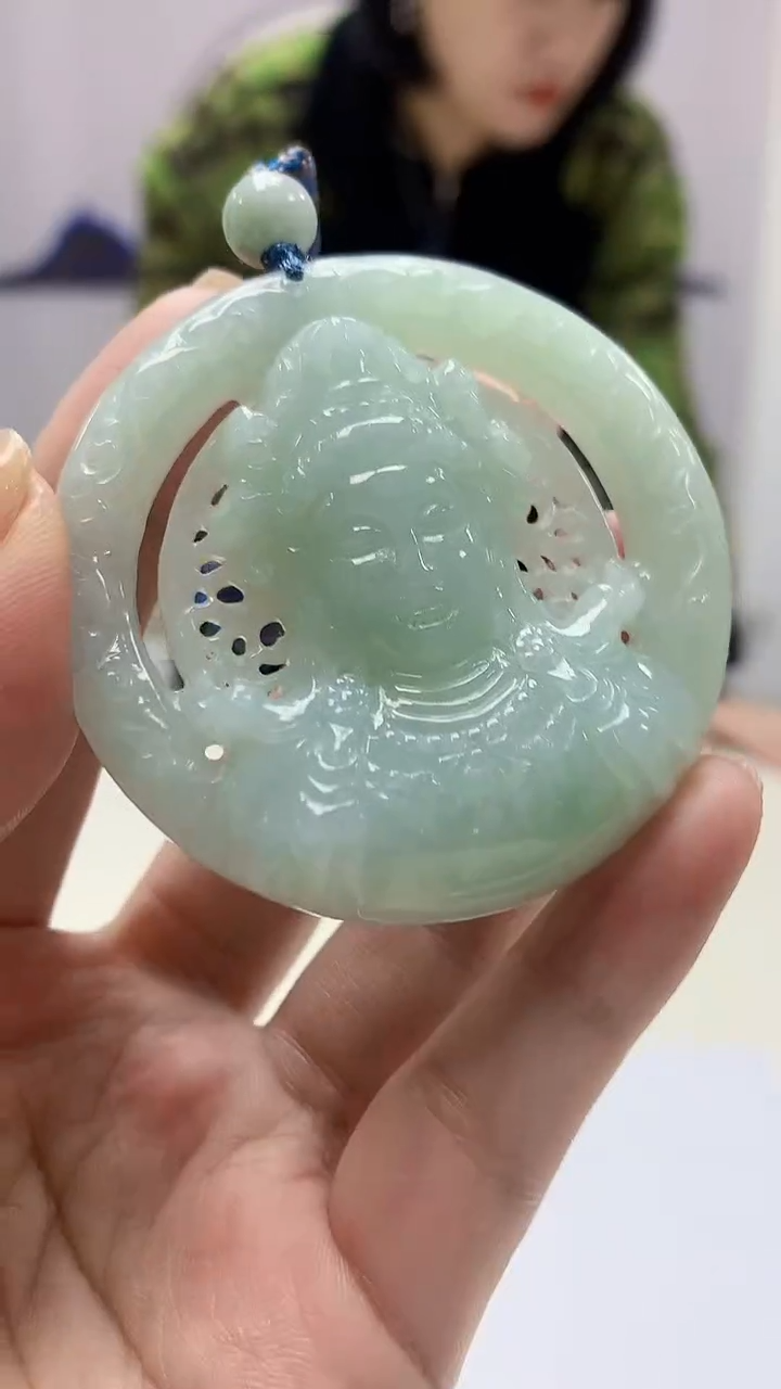 【闪购商品】定制翡翠未镶嵌3123ms-毛货挂件23