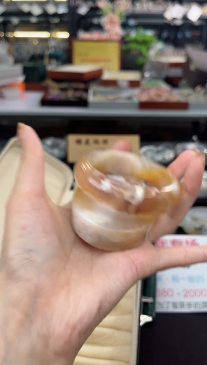 【闪购商品】石英质玉手镯未镶嵌57圈口（赠品镯心）3681498