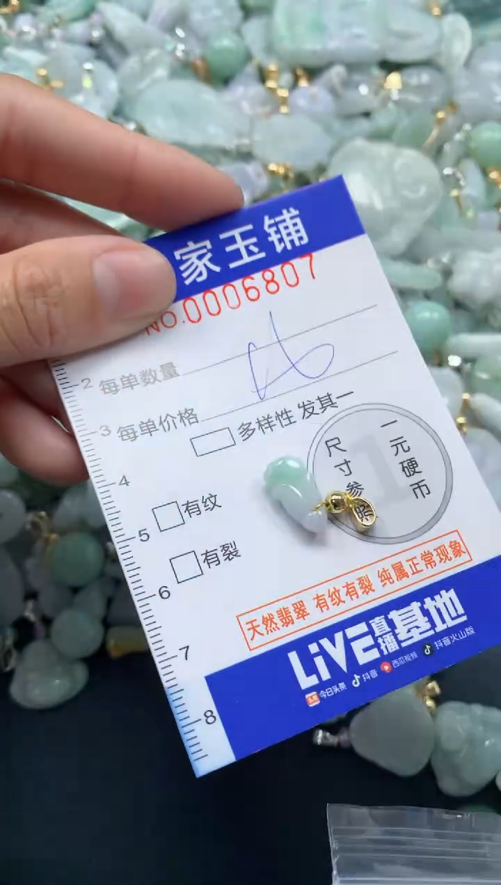 颈饰未镶嵌翡翠6807