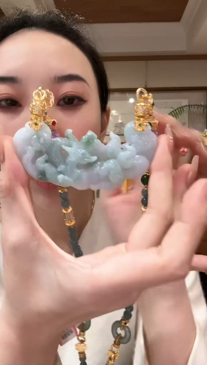 【闪购商品】翡翠颈饰未镶嵌国风
