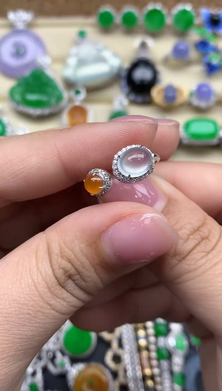 【闪购商品】翡翠戒指18K金镶嵌466-中国好珍宝