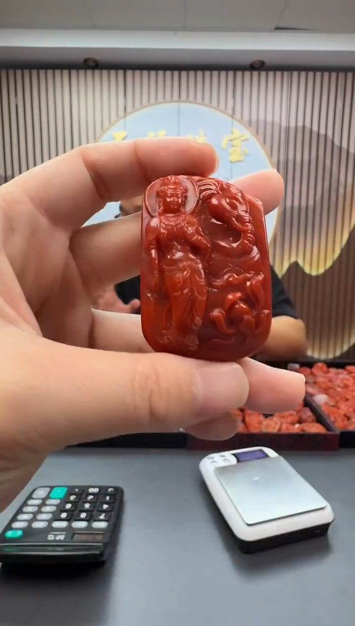 未镶嵌雕刻南红玛瑙086ZB1219产品一个