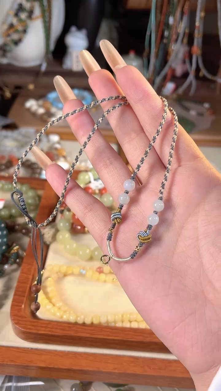 【闪购商品】和田玉项链银S925镶嵌多样性发货其一