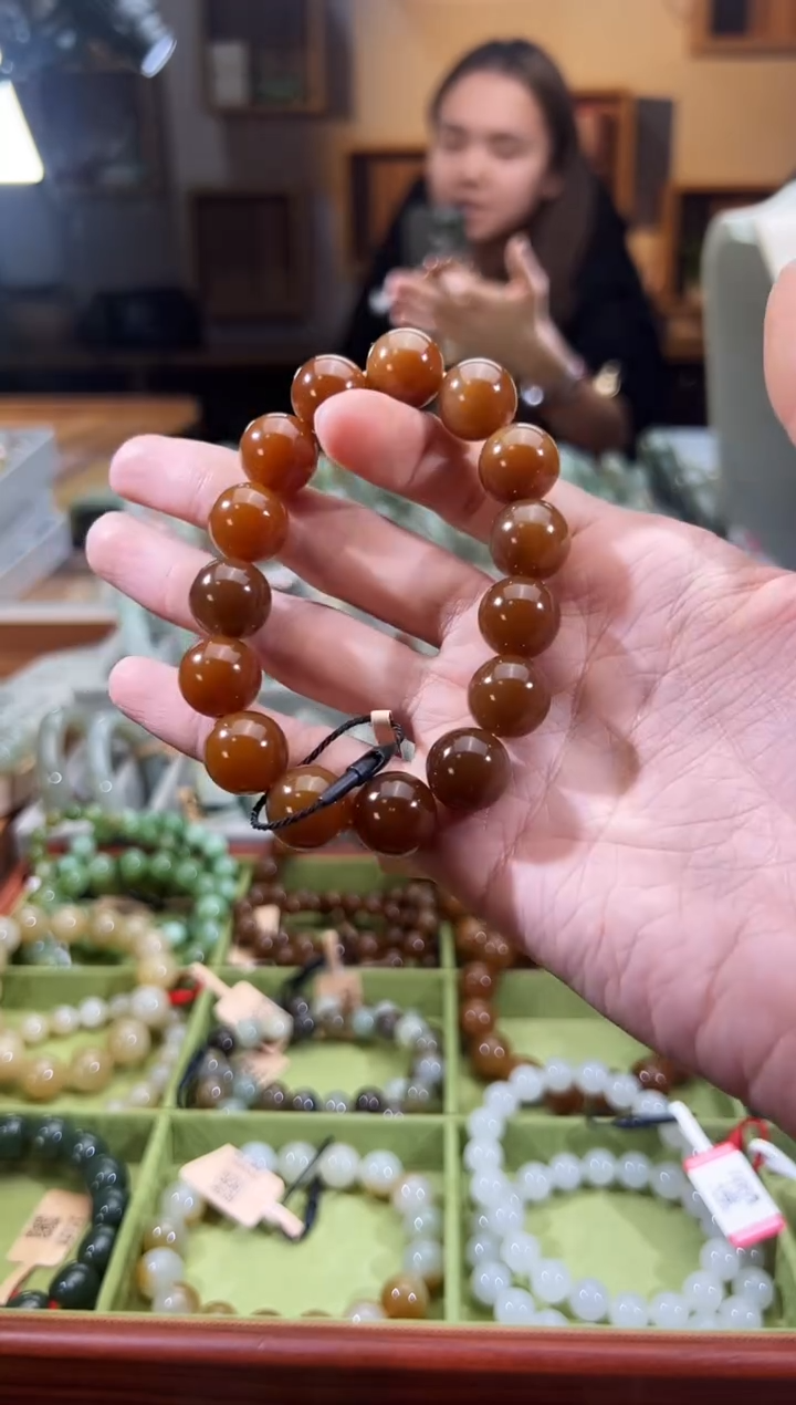 未镶嵌手串和田玉金山糖手串卡14