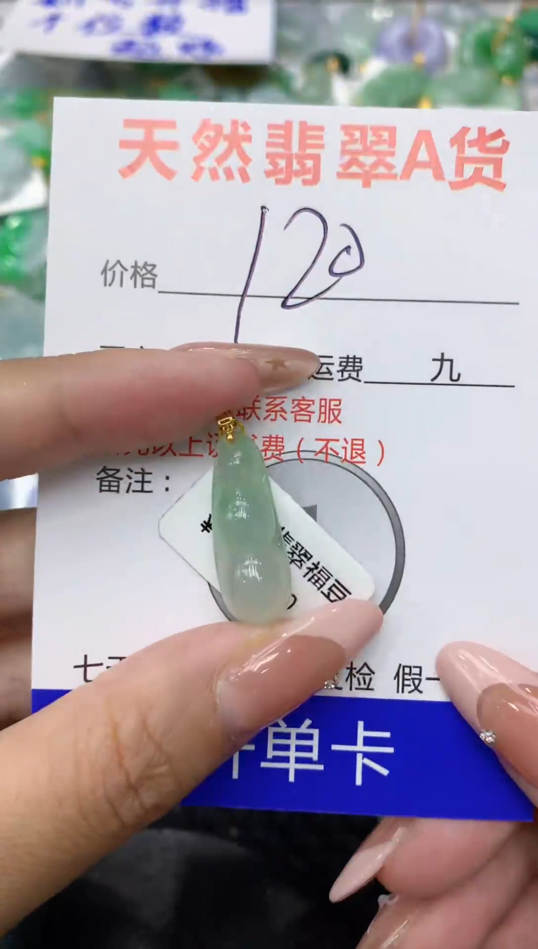 【闪购商品】翡翠颈饰18K金镶嵌111111111