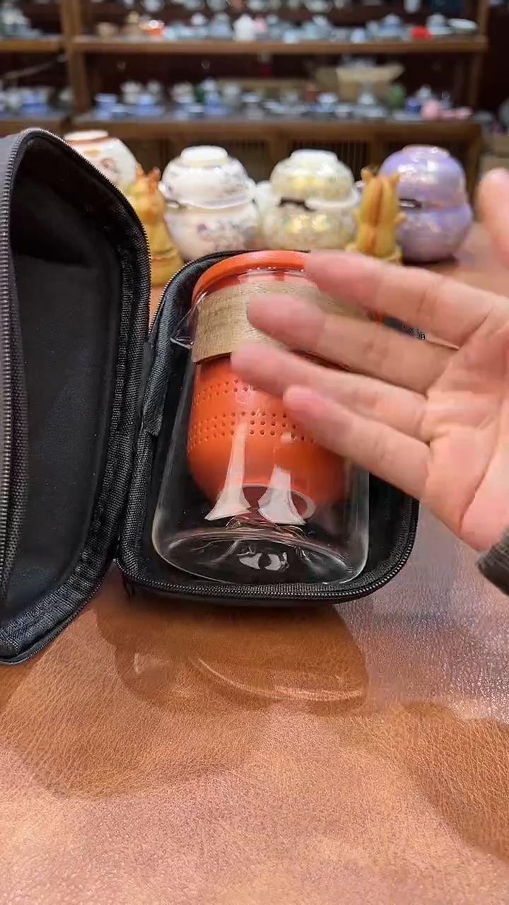 真的很便宜会开片的旅行茶具