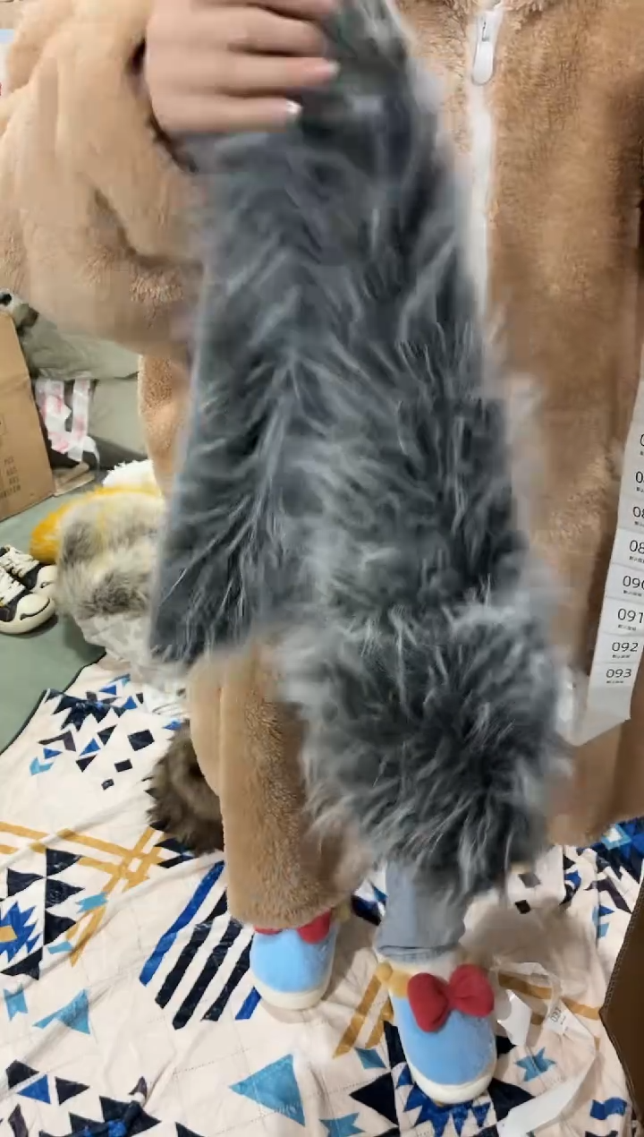 瓷076仿真皮毛屁垫