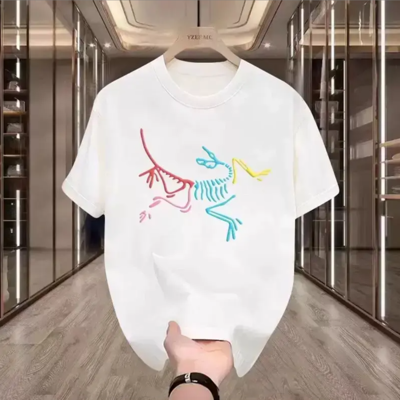 夏季新款鸟精梳款宽松主图潮牌始祖纱纯棉双骨情侣半袖男士短袖