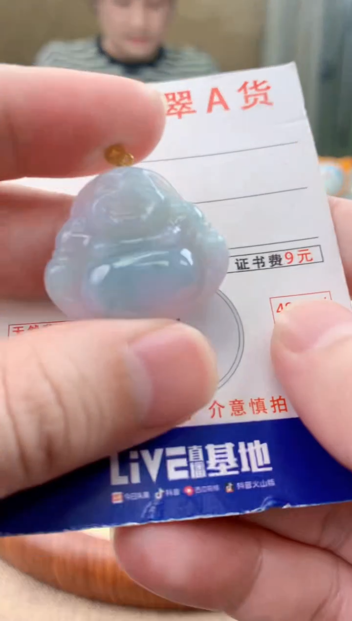 颈饰未镶嵌翡翠天然A货翡翠挂件