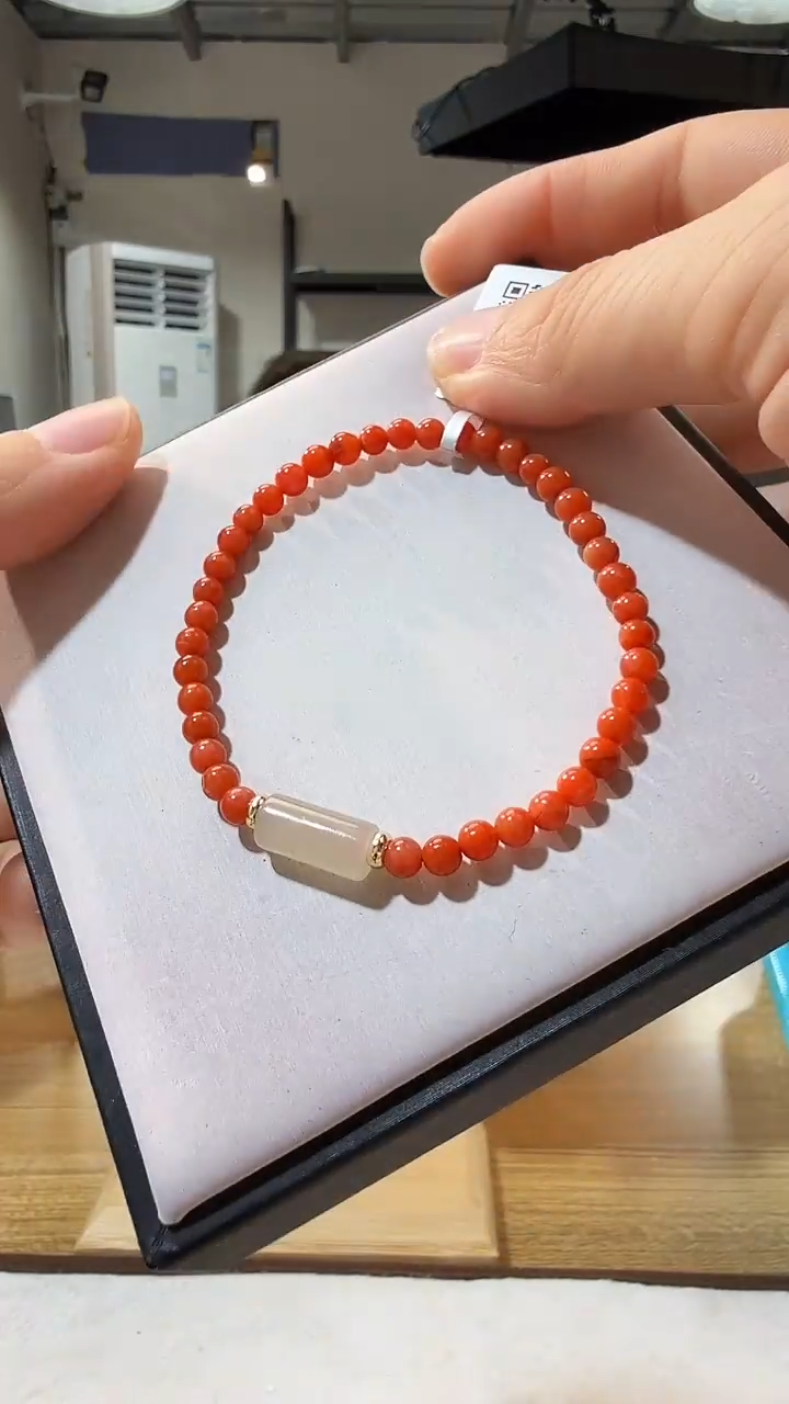 未镶嵌手链南红玛瑙优0635 约4mm