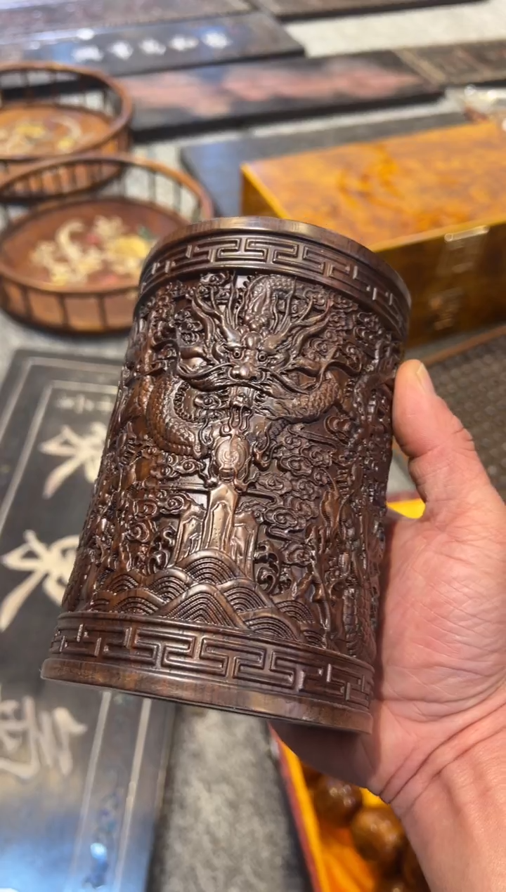 木华*笔筒 笔筒 红木家居