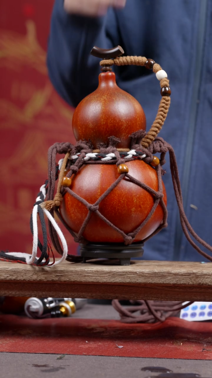 76号大漆精品葫芦一物一拍1000ml指甲印