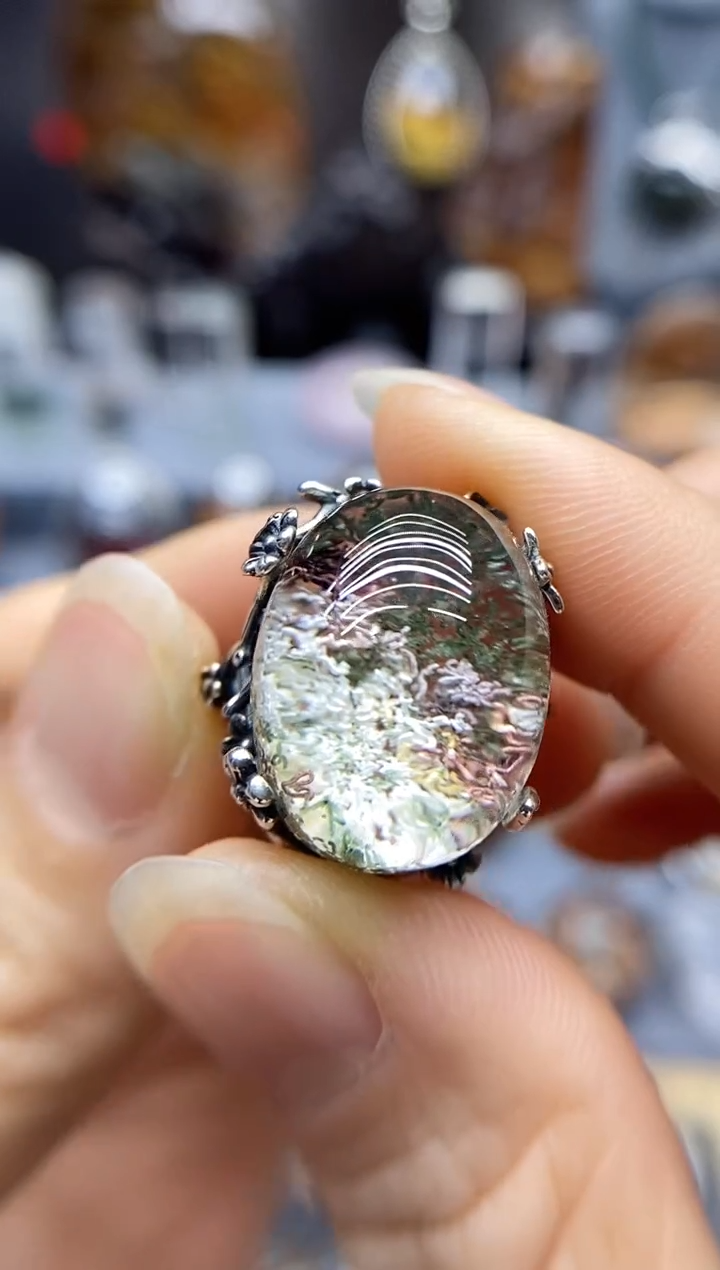 【闪购商品】水晶戒指银S925镶嵌水晶水晶