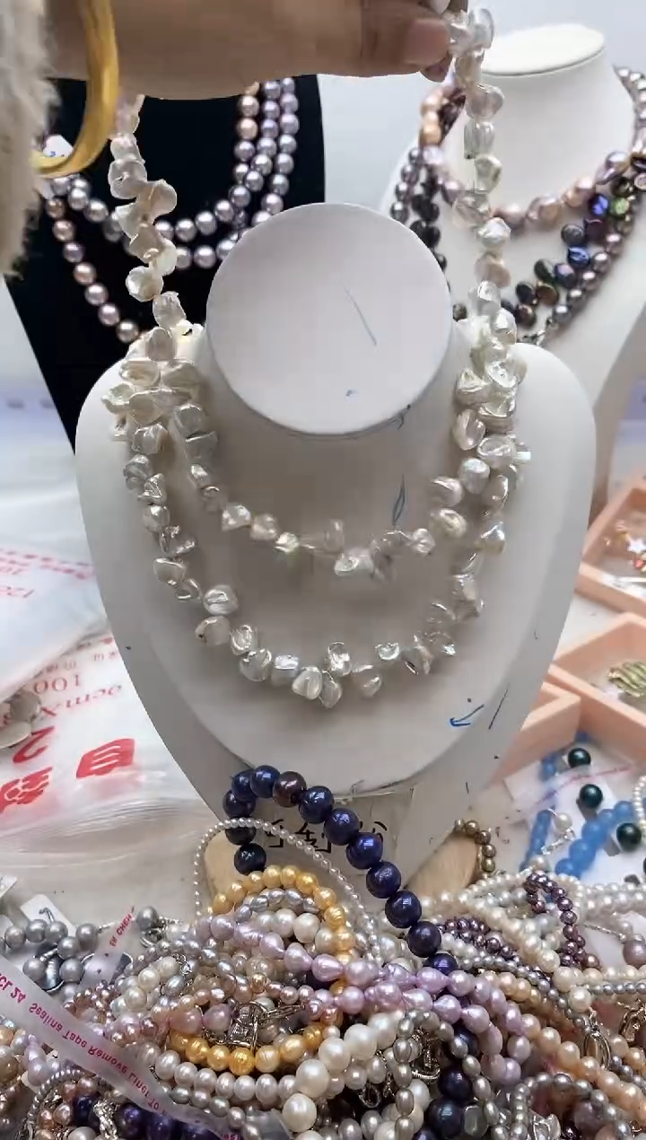 【闪购商品】淡水珍珠颈饰钛钢144