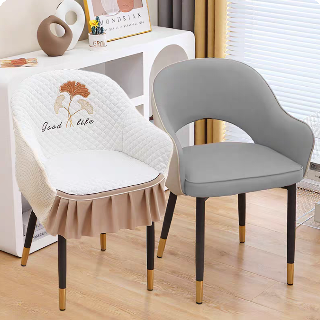 商务024皮椅子椅子套罩四季用全包靠背坐垫一体加高大扶手餐椅套