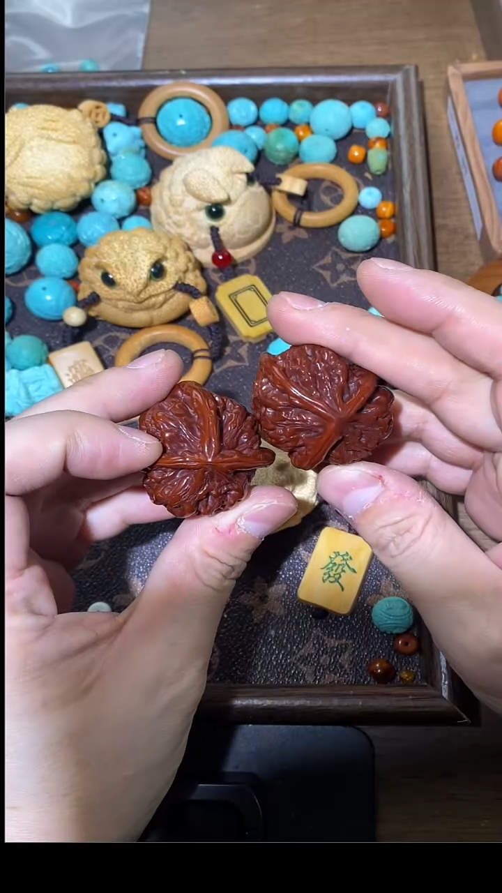 吊坠文玩核桃197做旧三道筋