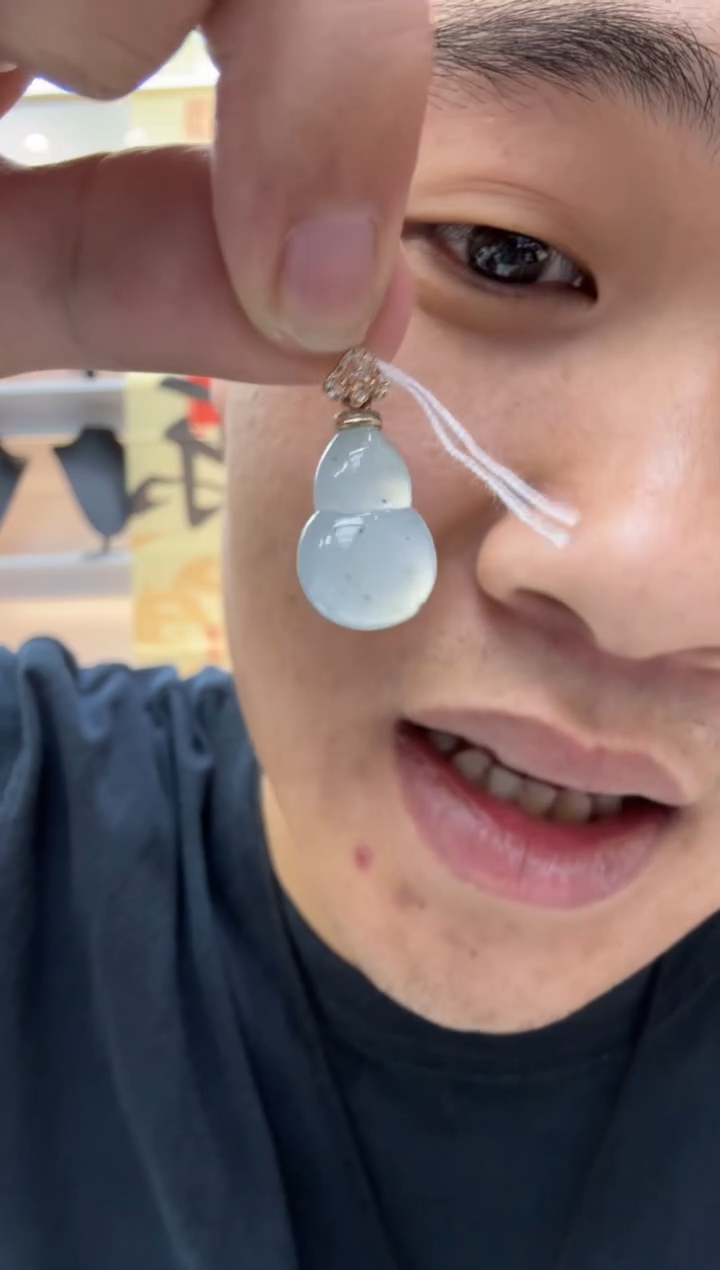 【闪购商品】翡翠颈饰18K金镶嵌天然翡翠A货孤品一件