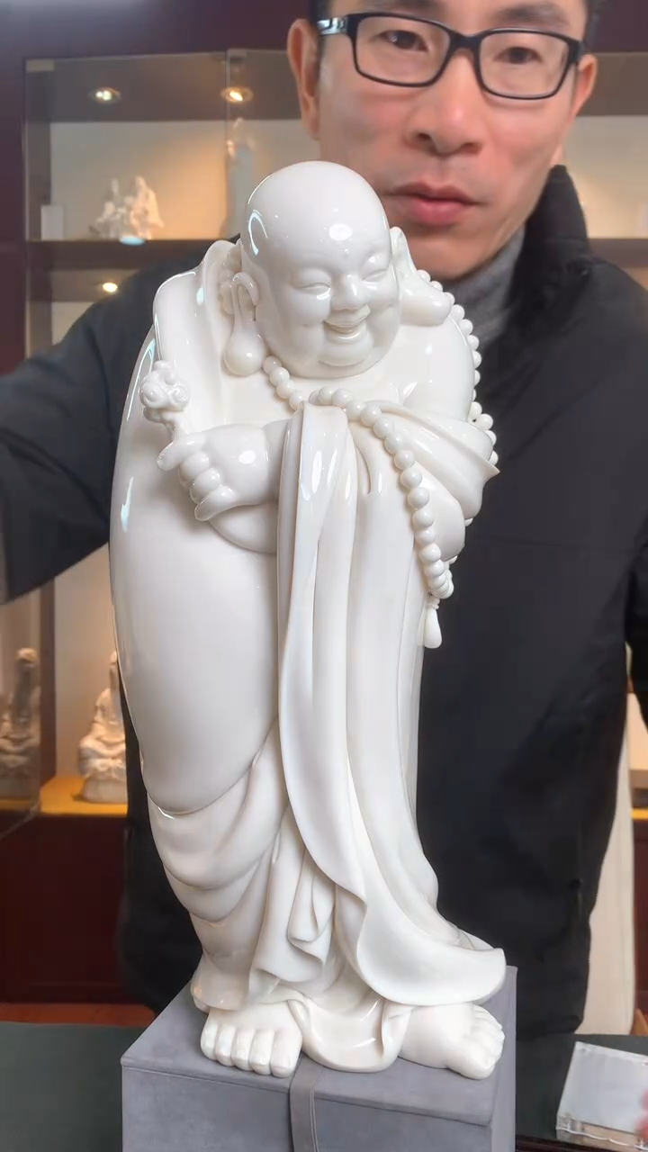 【闪购商品】摆件如意吉祥弥勒  德化白瓷
