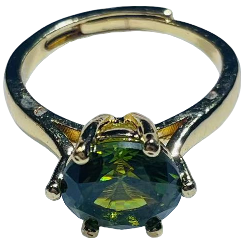 【cg1117】高贵精美/精美高定/私人订制绿戒指-多样性发货