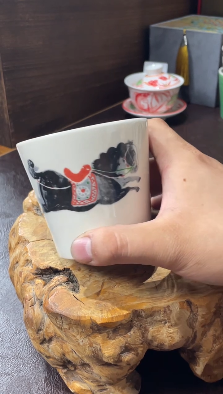 16号马上欢喜杯杯磁州窑嘎嘎好
