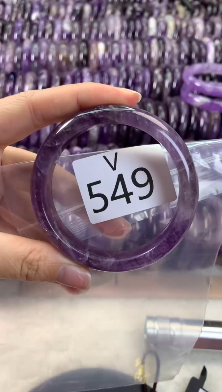 【闪购商品】水晶水晶手镯V未镶嵌549-55