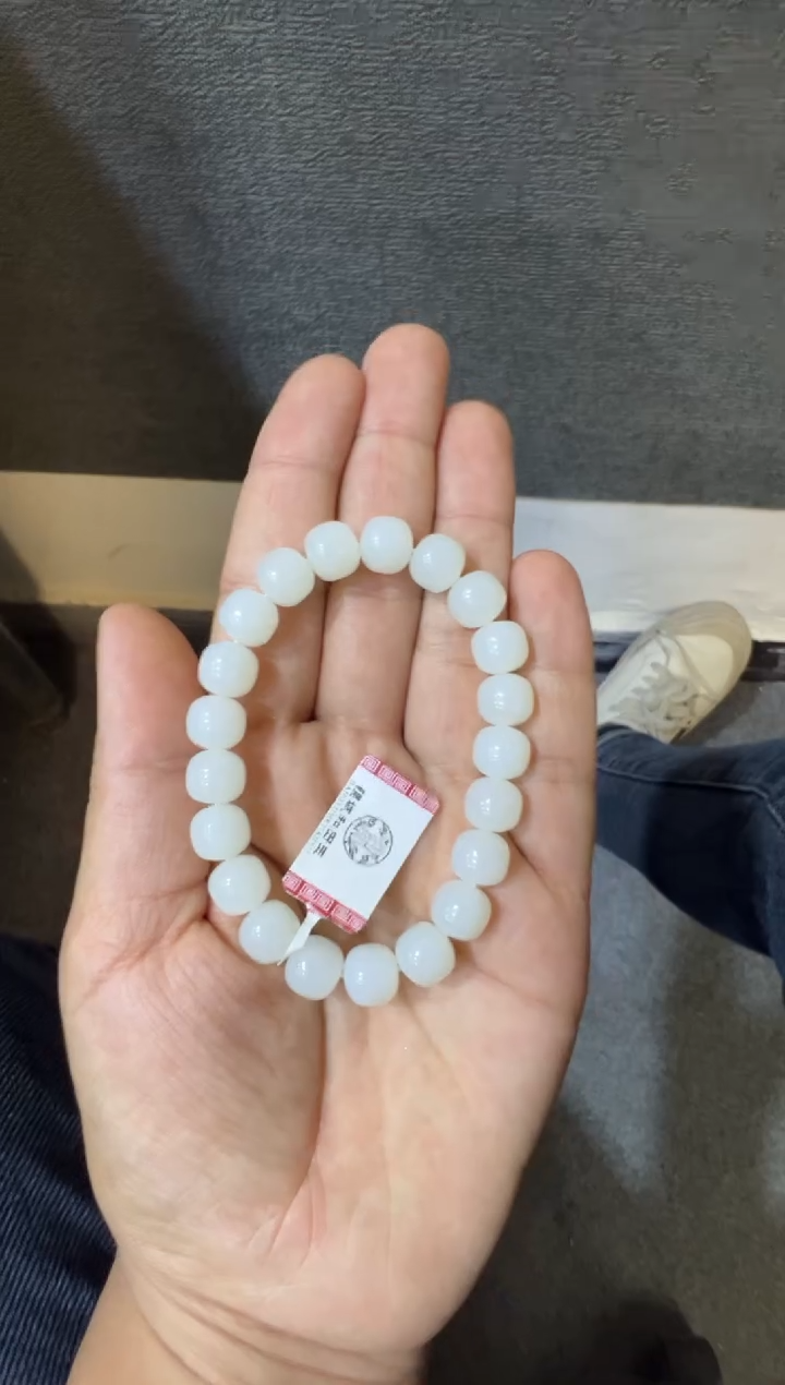 未镶嵌手串和田玉天泰白玉手串（产地直发）